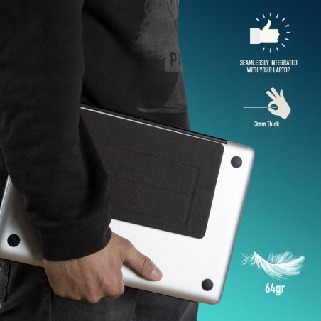 Ngs soporte elevador ultrafino plegable y antideslizante para portatiles de hasta 15"
