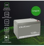 Batería qoltec agm  12v  12ah
