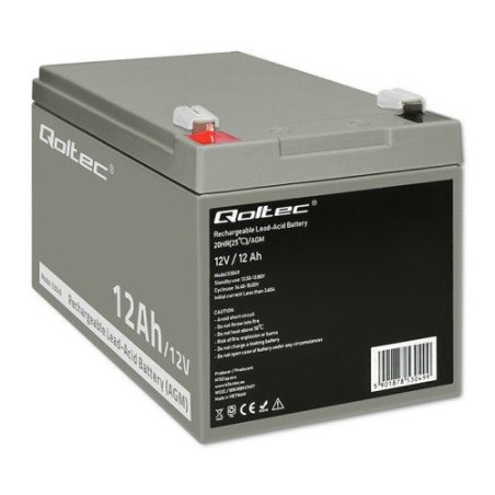 Batería qoltec agm  12v  12ah
