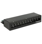 Delock keystone desktop patchpanel 12 port metall