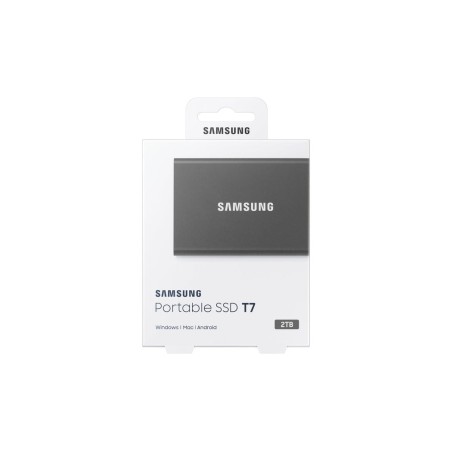 Disco externo ssd samsung portable t7 2tb usb 3.2 gen 2 titan grey