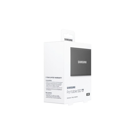 Disco externo ssd samsung portable t7 2tb usb 3.2 gen 2 titan grey