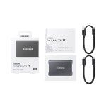 Disco externo ssd samsung portable t7 2tb usb 3.2 gen 2 titan grey