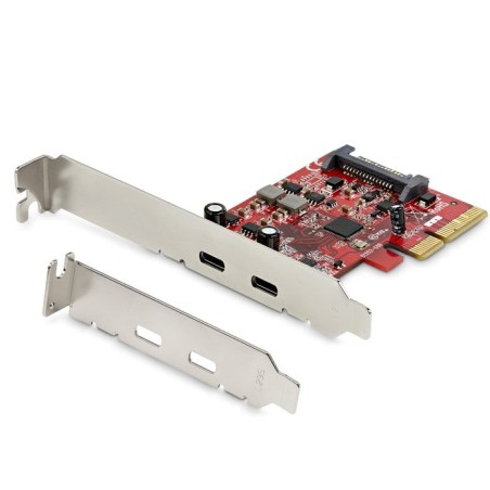 Startech.com tarjeta adaptadora pci express de 2 puertos usb-c 3.1 gen 2 10gbps