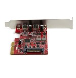 Startech.com tarjeta adaptadora pci express de 2 puertos usb-c 3.1 gen 2 10gbps