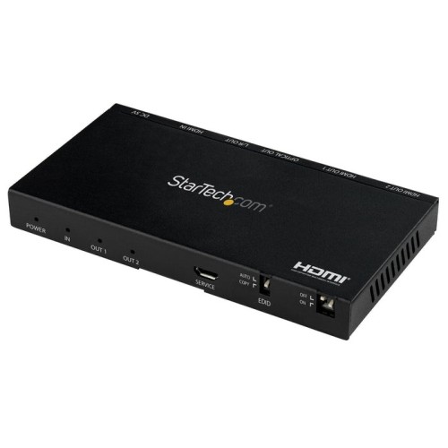 Startech.com divisor hdmi de 2 puertos - 4k 60hz