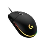 Logitech raton g g102 lightsync, usb 8000 dpi 1 ms negro 910-005823