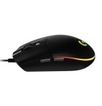 Logitech raton g g102 lightsync, usb 8000 dpi 1 ms negro 910-005823