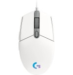 Ratón gaming logitech g102 lightsync hasta 8000 dpi blanco