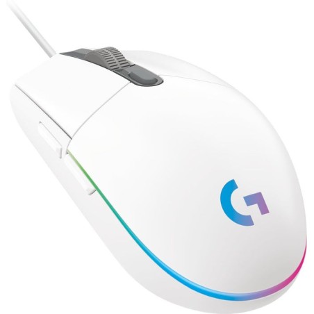 Ratón gaming logitech g102 lightsync hasta 8000 dpi blanco