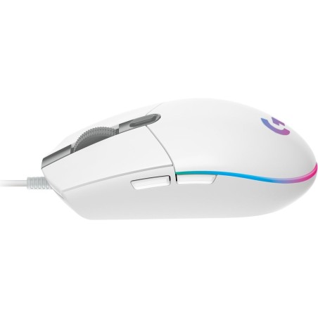 Ratón gaming logitech g102 lightsync hasta 8000 dpi blanco