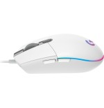 Ratón gaming logitech g102 lightsync hasta 8000 dpi blanco