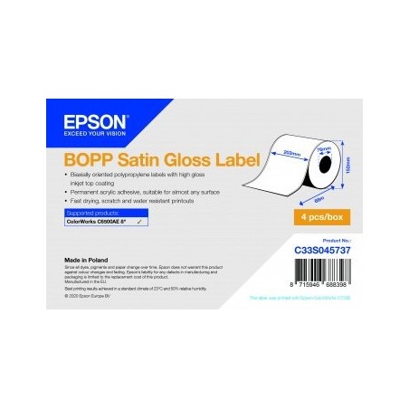 Epson c33s045737 etiqueta de impresora