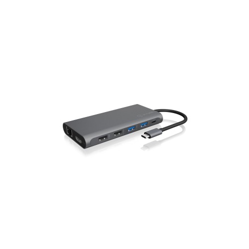 Raidsonic ib-dk4050-cpd hub de interfaz usb 3.2 gen 1 (3.1 gen 1) type-c 5000 mbit/s antracita