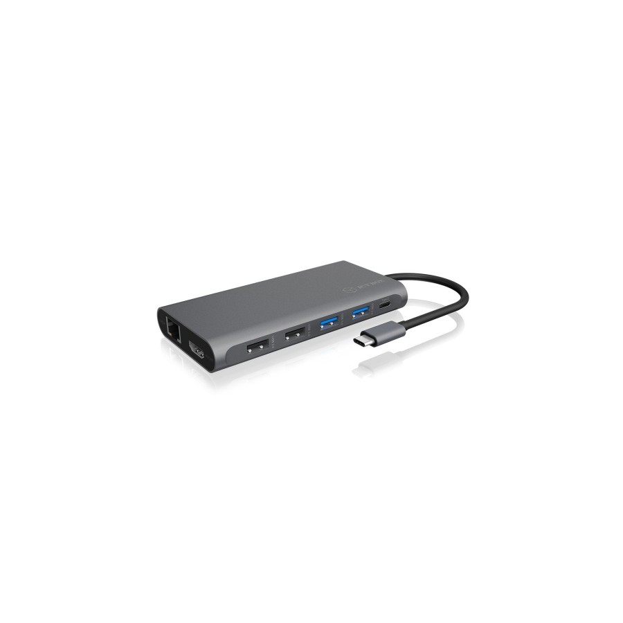 Raidsonic ib-dk4050-cpd hub de interfaz usb 3.2 gen 1 (3.1 gen 1) type-c 5000 mbit/s antracita