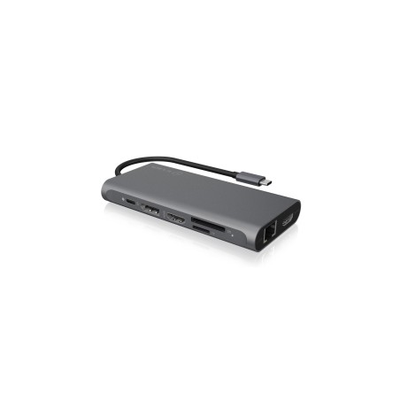 Raidsonic ib-dk4050-cpd hub de interfaz usb 3.2 gen 1 (3.1 gen 1) type-c 5000 mbit/s antracita