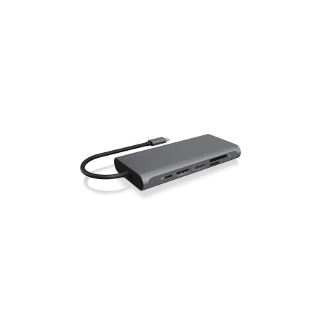 Raidsonic ib-dk4050-cpd hub de interfaz usb 3.2 gen 1 (3.1 gen 1) type-c 5000 mbit/s antracita