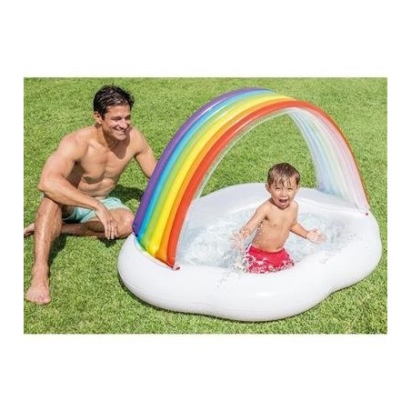 Piscina para bebes modelo arco iris 142x84x119cm