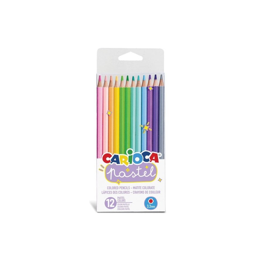 Carioca lápices de colores pastel - caja de 12