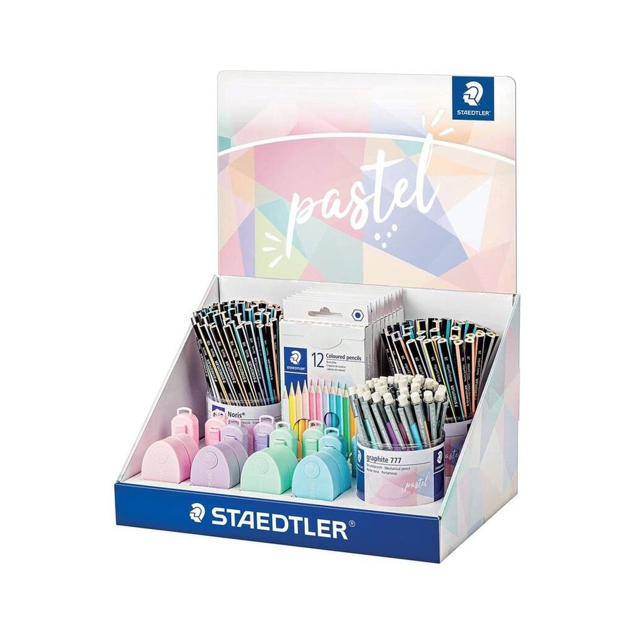 Staedtler expositor de lápices pastel line cartón sobremesa
