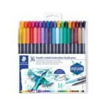 Staedtler rotulador doble punta de fibra acuarelables design journey colores -36u-