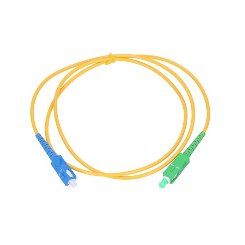 Extralink cable fibra óptica sc/apc-sc/upc sm g.652d simplex 3.0mm 0.5m