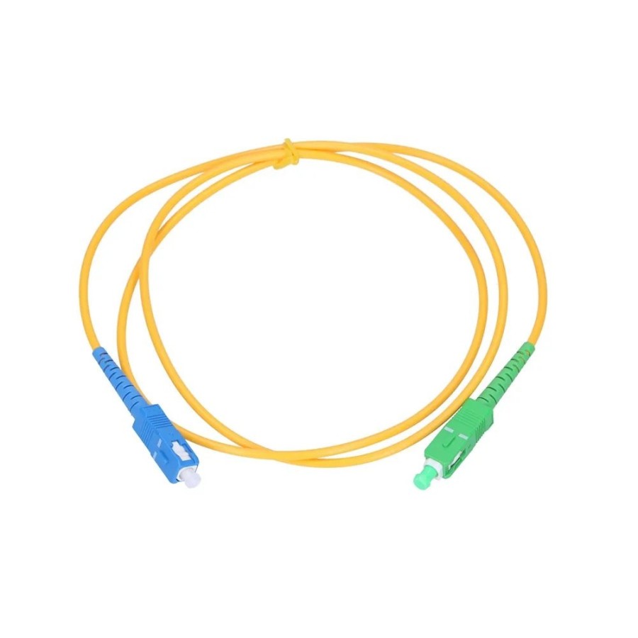 Extralink cable fibra óptica sc/apc-sc/upc sm g.652d simplex 3.0mm 0.5m