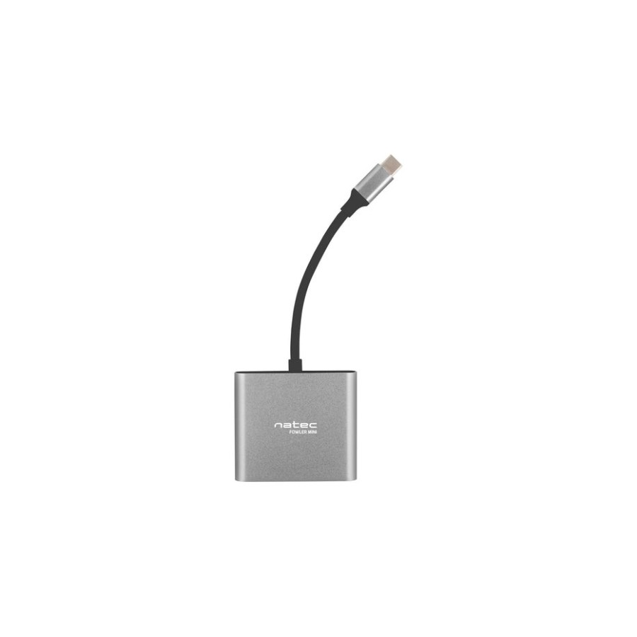 Adaptador natec multipuerto usb-c a usb 3.0 hdmi 4k