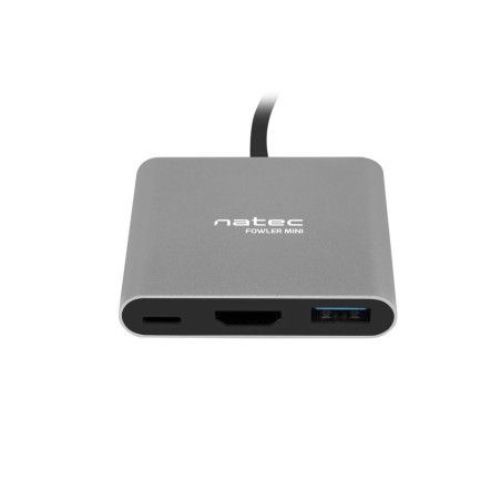 Adaptador natec multipuerto usb-c a usb 3.0 hdmi 4k