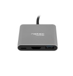 Adaptador natec multipuerto usb-c a usb 3.0 hdmi 4k