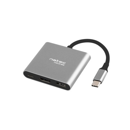 Adaptador natec multipuerto usb-c a usb 3.0 hdmi 4k