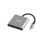 Adaptador natec multipuerto usb-c a usb 3.0 hdmi 4k