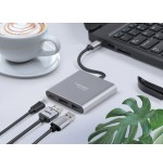 Adaptador natec multipuerto usb-c a usb 3.0 hdmi 4k