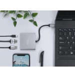 Adaptador natec multipuerto usb-c a usb 3.0 hdmi 4k