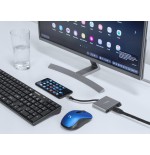 Adaptador natec multipuerto usb-c a usb 3.0 hdmi 4k