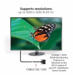 Club3d cable dvi  vga 3m m/m retail