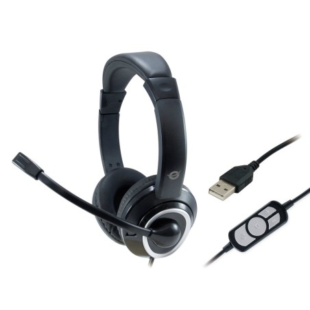 Auricular con microfono conceptronic polona usb