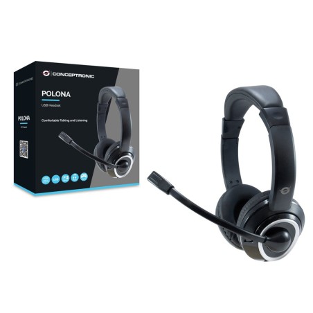 Auricular con microfono conceptronic polona usb