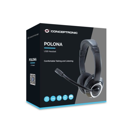 Auricular con microfono conceptronic polona usb