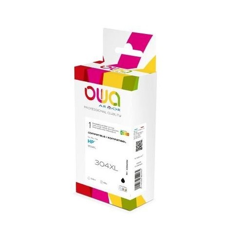 Tinta compatible owa. hp 304xl bk negro n9k08ae