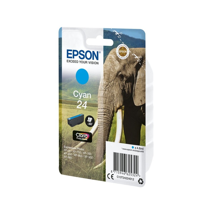 Cartucho tinta epson t270240 cian wf3000/wf7000/ despertador