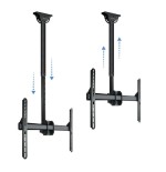 Tooq soporte de techo giratorio para tv de 37"-70" - gestion de cables - peso max 50kg - vesa 600x400mm