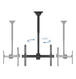 Tooq soporte de techo giratorio para tv de 37"-70" - gestion de cables - peso max 50kg - vesa 600x400mm