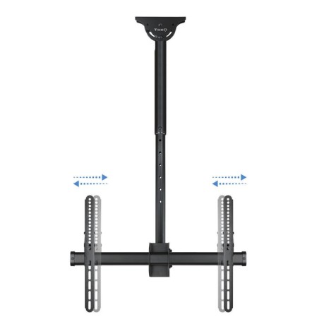 Tooq soporte de techo giratorio para tv de 37"-70" - gestion de cables - peso max 50kg - vesa 600x400mm
