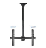 Tooq soporte de techo giratorio para tv de 37"-70" - gestion de cables - peso max 50kg - vesa 600x400mm