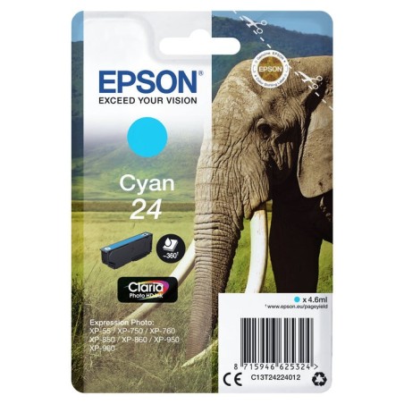 Cartucho tinta epson t270240 cian wf3000/wf7000/ despertador