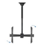 Tooq soporte de techo giratorio para tv de 37"-70" - gestion de cables - peso max 50kg - vesa 600x400mm