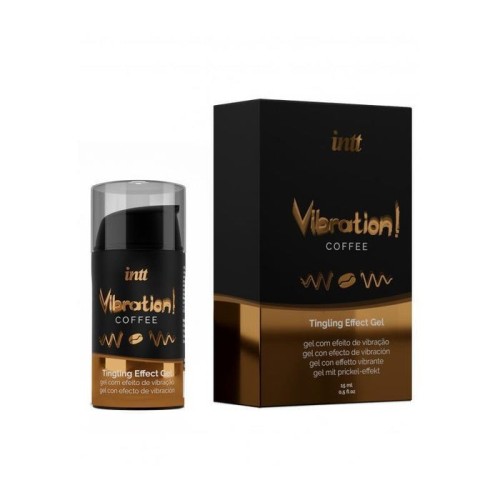 Intt - potente estimulante íntimo gel vibrador liquido café 15ml