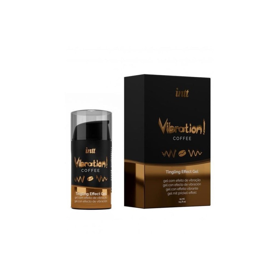Intt - potente estimulante íntimo gel vibrador liquido café 15ml