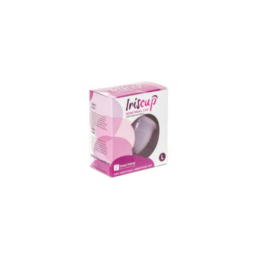 Iriscup - copa mestrual rosa grande + bolsa esterilizadora gratis